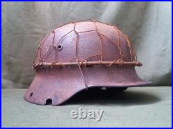 German soldier's M35 helmet. WWII German soldier's M35 helmet. WWII