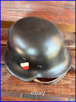 German soldier's helmet. Wehrmacht, 1939-1945, World War II