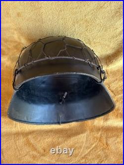 German soldier's helmet. Wehrmacht 1939-1945, World War II German soldier's helmet. Wehrmacht 1939-1945, World War II
