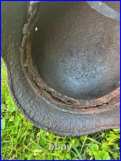 German soldier's helmet. Wehrmacht 1939-1945, World War II German soldier's helmet. Wehrmacht 1939-1945, World War II