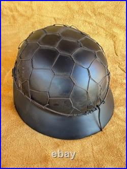German soldier's helmet. Wehrmacht 1939-1945, World War II German soldier's helmet. Wehrmacht 1939-1945, World War II