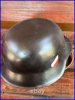 German soldier's helmet. Wehrmacht 1939-1945, World War II German soldier's helmet. Wehrmacht 1939-1945, World War II