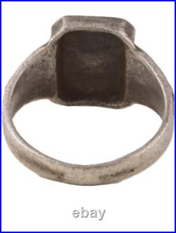 German special force WW2 Officers ring 835 silver WW1 Helmet sword signet WWII