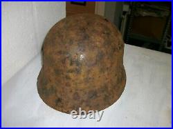 German steel helmet M35 from WW2 Ardenne Forest