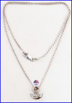 German steel helmet pendant 800 Silver WW2 Stahlhelm WWII Vintage Chain 925 ster