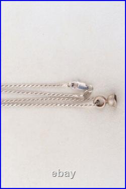 German steel helmet pendant 800 Silver WW2 Stahlhelm WWII Vintage Chain 925 ster