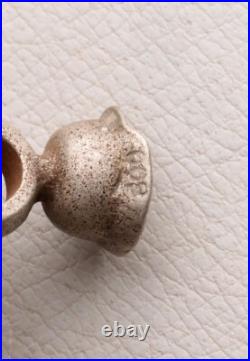 German steel helmet pendant 800 Silver WW2 Stahlhelm WWII Vintage Chain 925 ster