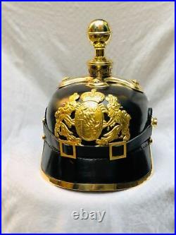 German ww1 Bavarian Cruciform Base Cannon Ball Spike Pickelhaube helmet