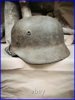 Helmet german original Paint nice helmet M40 original WW2 WWII size 64