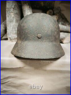 Helmet german original Paint nice helmet M40 original WW2 WWII size 64