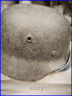 Helmet german original Paint nice helmet M40 original WW2 WWII size 64