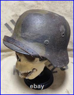 Helmet german original helmet M40 size 62 WW2 WWII after restoration present