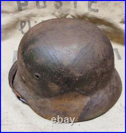 Helmet german original helmet M40 size 62 WW2 WWII after restoration present