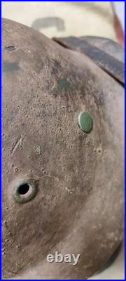 Helmet german original helmet M40 size 62 WW2 WWII after restoration present