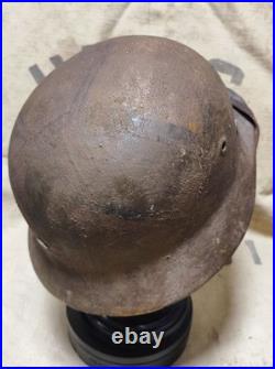 Helmet german original helmet M40 size 62 WW2 WWII after restoration present