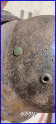 Helmet german original helmet M40 size 62 WW2 WWII after restoration present