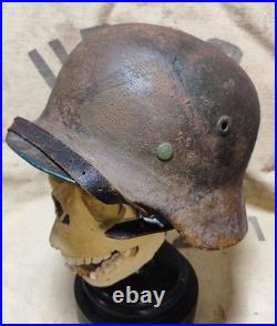 Helmet german original helmet M40 size 62 WW2 WWII after restoration present