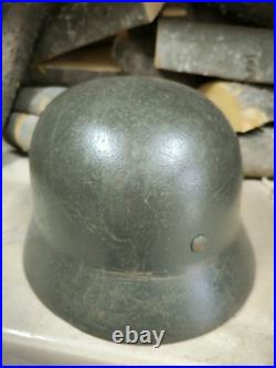 Helmet german original nice helmet M35 2D size 64 original WW 2 II Free Shipping