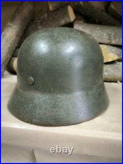 Helmet german original nice helmet M35 2D size 64 original WW 2 II Free Shipping