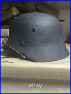 Helmet german original nice helmet M35 original WW2 WWII size 64 Free Shipping