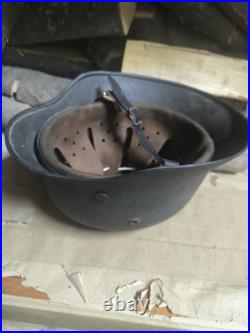 Helmet german original nice helmet M35 original WW2 WWII size 64 Free Shipping