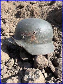 Helmet german original nice helmet M35 size 62 have a number WW2 WWII