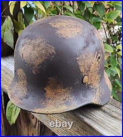 Helmet german original nice helmet M35 size 62 have a number WW2 WWII