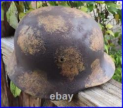 Helmet german original nice helmet M35 size 62 have a number WW2 WWII