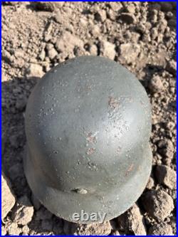 Helmet german original nice helmet M35 size 62 have a number WW2 WWII