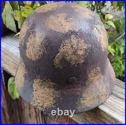 Helmet german original nice helmet M35 size 62 have a number WW2 WWII