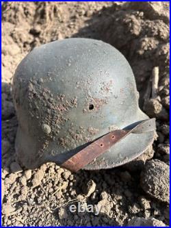 Helmet german original nice helmet M35 size 62 have a number WW2 WWII