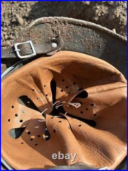 Helmet german original nice helmet M35 size 62 have a number WW2 WWII