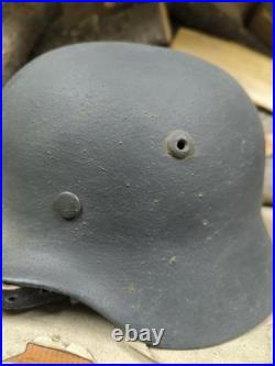 Helmet german original nice helmet M35 size 62 original WW2 WWII Free Shipping