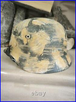 Helmet german original nice helmet M35 size 62 original WWII WW2 Free Shipping