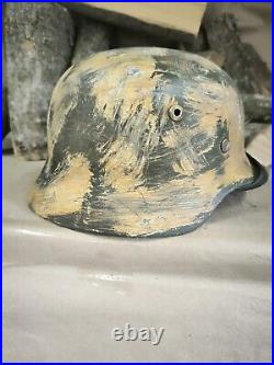 Helmet german original nice helmet M35 size 62 original WWII WW2 Free Shipping