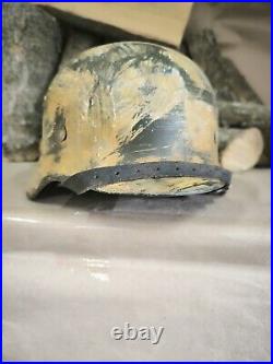 Helmet german original nice helmet M35 size 62 original WWII WW2 Free Shipping