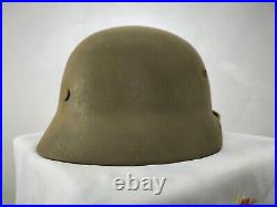 Helmet german original nice helmet M35 size 64 have a number NS WW2 WWII