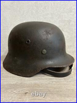 Helmet german original nice helmet M35 size 64 have a number WW2 WWII