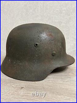 Helmet german original nice helmet M35 size 64 have a number WW2 WWII