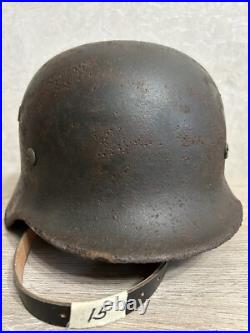 Helmet german original nice helmet M35 size 64 have a number WW2 WWII