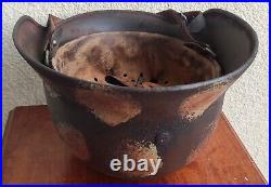 Helmet german original nice helmet M35 size 64 have a number WW2 WWII