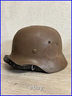 Helmet german original nice helmet M35 size 64 have a number WW2 WWII Helmet german original nice helmet M35 size 64 have a number WW2 WWII