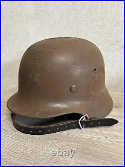 Helmet german original nice helmet M35 size 64 have a number WW2 WWII Helmet german original nice helmet M35 size 64 have a number WW2 WWII