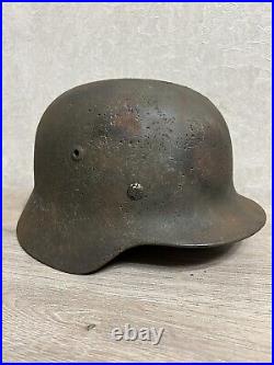 Helmet german original nice helmet M35 size 64 have a number WW2 WWII