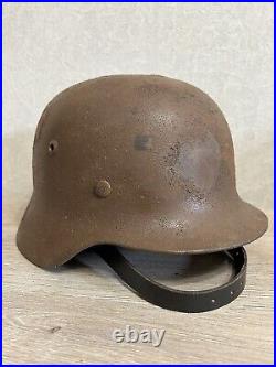 Helmet german original nice helmet M35 size 64 have a number WW2 WWII Helmet german original nice helmet M35 size 64 have a number WW2 WWII