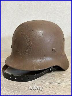Helmet german original nice helmet M35 size 64 have a number WW2 WWII Helmet german original nice helmet M35 size 64 have a number WW2 WWII