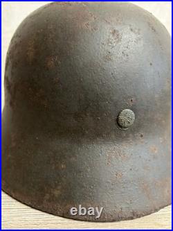 Helmet german original nice helmet M35 size 64 have a number WW2 WWII