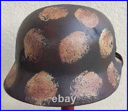 Helmet german original nice helmet M35 size 64 have a number WW2 WWII