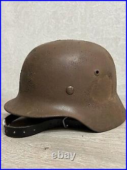 Helmet german original nice helmet M35 size 64 have a number WW2 WWII Helmet german original nice helmet M35 size 64 have a number WW2 WWII