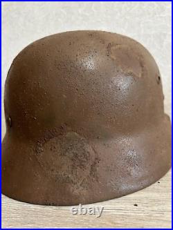 Helmet german original nice helmet M35 size 64 have a number WW2 WWII Helmet german original nice helmet M35 size 64 have a number WW2 WWII
